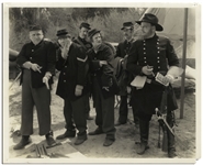 10" x 8" Semi-Glossy Photo From the 1935 Three Stooges Film "Uncivil Warriors" -- Very Good Condition